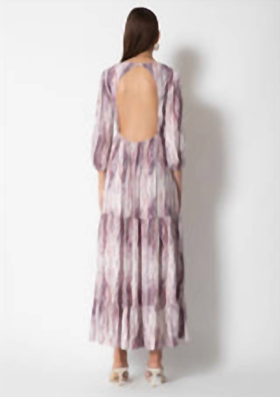 Tart Collections Emeline Dress In Linear Dusk In Pink