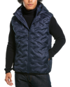 Noize Quilted Puffer Vest In Blue