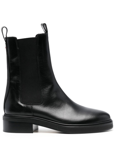 Aeyde Simone Tall Leather Boots In Black