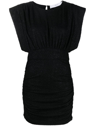 Iro Cory Short-sleeved Mini Dress In Black