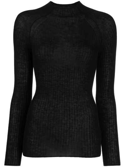 Wolford Fine-knit Jumper In Black