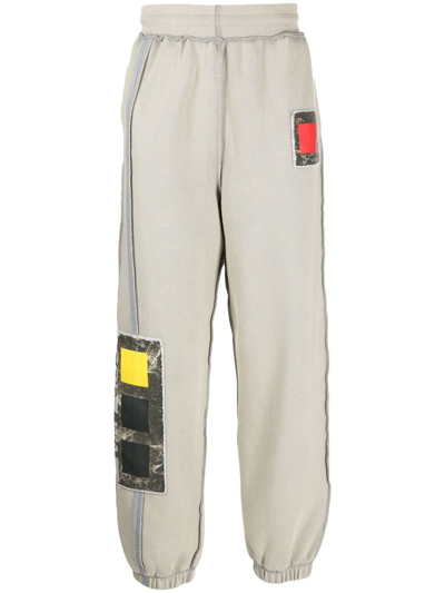 A-cold-wall* Cubist Patch Embroidered Track Pants In Grey