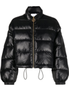 Patou Short Puffer Jacket In Black