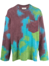 SONG FOR THE MUTE ABSTRACT-PATTERN PRINT JUMPER