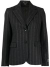 VERSACE GES LOGO-PINSTRIPE BLAZER