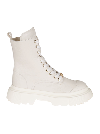 Hogan H619 Anfibio Boots In White
