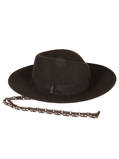 Borsalino Folar Hat In Marrone