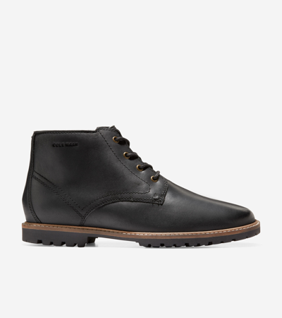 Cole Haan Nathan Leather Chukka Boot In Black | ModeSens