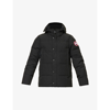 Canada Goose Wyndham Padded Shell-down Hooded Parka Jacket In Black