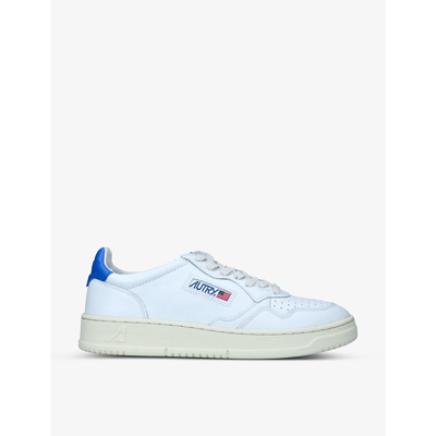 Autry Medalist Low-top Leather Trainers In White/navy