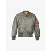 Alpha Industries Ma-1 Reversible Boxy-fit Shell Bomber Jacket In Gunmetal