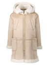 CHLOÉ KIDS BEIGE COAT FOR GIRLS