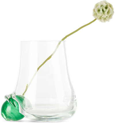 Nathalie Schreckenberg Green Bola Vase In Light Green / Green