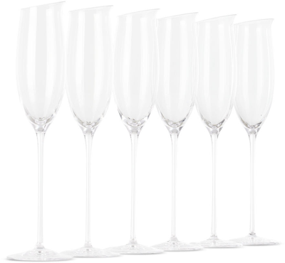 Ichendorf Milano Provence Flute Glass Set, 6 Pcs In Clear