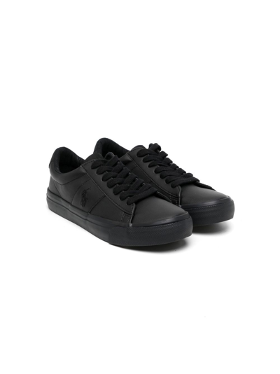 Polo Ralph Lauren Kids' Polo Pony Trainers In Black