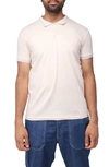 X-ray Pipe Trim Knit Polo In Sand/ Light Heather G