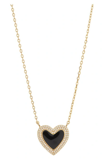 Sterling Forever 14k Gold Plated Cz Antonia Heart Pendant Necklace