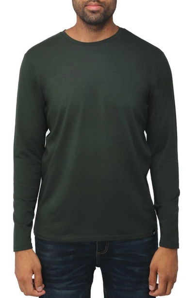 X-ray Crew Neck Long Sleeve T-shirt In Hunter