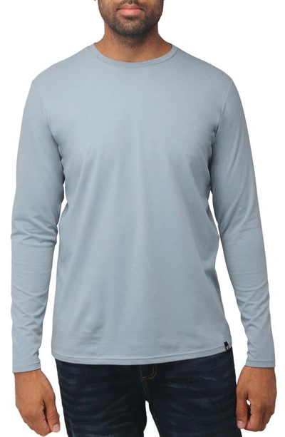 X-ray Crew Neck Long Sleeve T-shirt In Slate Blue