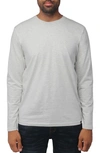 X-ray Crew Neck Long Sleeve T-shirt In Oatmeal