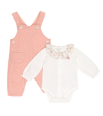 Tartine Et Chocolat Baby Set Aus Body Und Latzhose In Pink