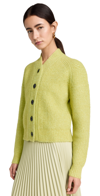 Proenza Schouler White Label Fluffy Knit Cardigan In Avocado/honeydew