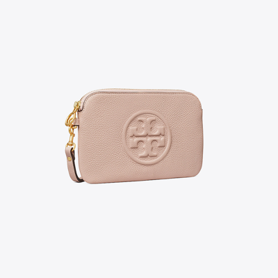 Tory Burch Perry Bombé Wristlet In Shell Pink