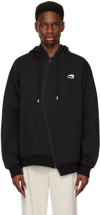 Ader Error Enty Logo Hoodie Zip-up In Black | ModeSens