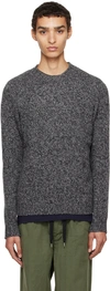 Aspesi Gray Crewneck Sweater In 01173 Grey