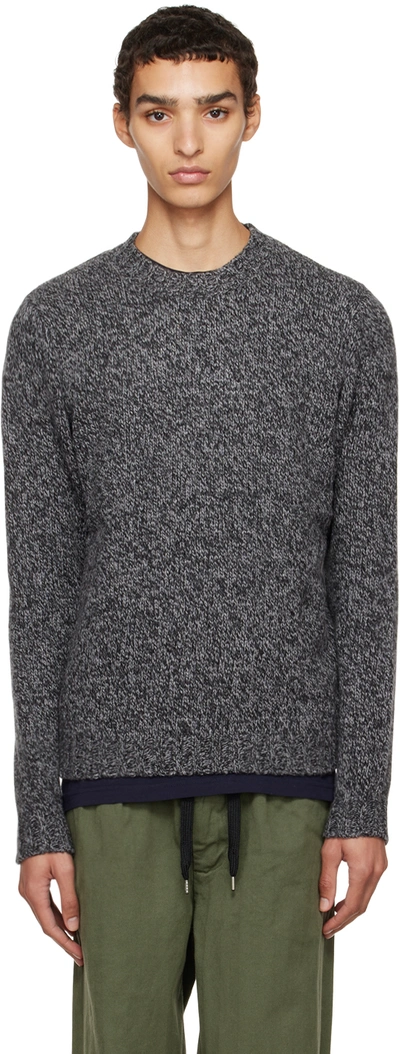 Aspesi Gray Crewneck Sweater In 01173 Grey