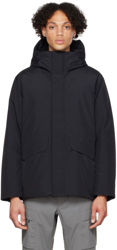 Goldwin Black Hooded Down Jacket