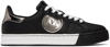 VERSACE JEANS COUTURE BLACK COURT 88 SNEAKERS