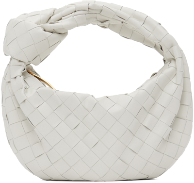 Bottega Veneta White Mini Jodie Bag In White/gold
