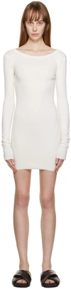 ÉTERNE OFF-WHITE CREWNECK MINIDRESS