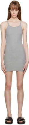 ÉTERNE GRAY TANK MINIDRESS