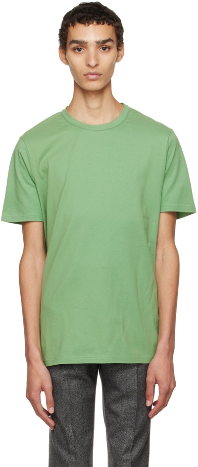 Gabriela Hearst Bandeira Cotton-jersey T-shirt In Aventurine Green