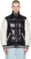 Moncler Genius 7 Moncler Frgmt Hiroshi Fujiwara Quinlan Quilted Shell And Leather Down Jacket In 999 Black