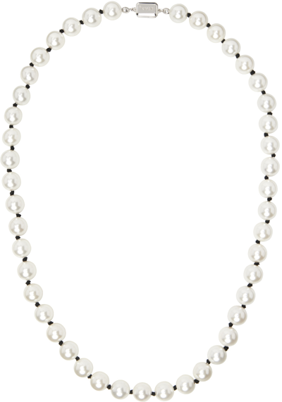 Numbering White #9706 Necklace In Black