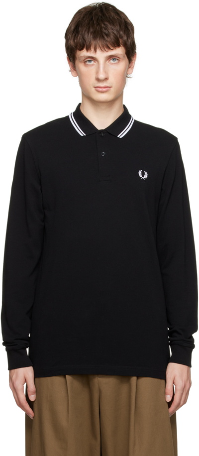 Fred Perry Embroidered-logo Cotton Polo Shirt In Green