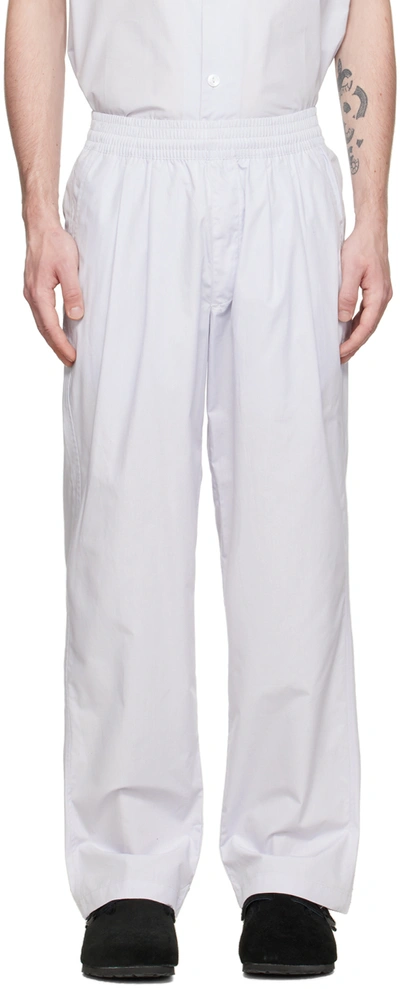True Tribe Blue Chill Steve Lounge Trousers In White
