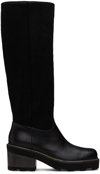 GABRIELA HEARST BLACK SHEARLING VYLOS BOOTS