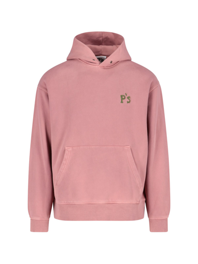 President's Logo-embroidered Cotton Hoodie In Rosa