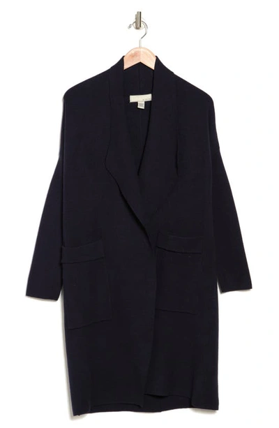 By Design Andrea Solid Open Cardigan In Navy Blazer