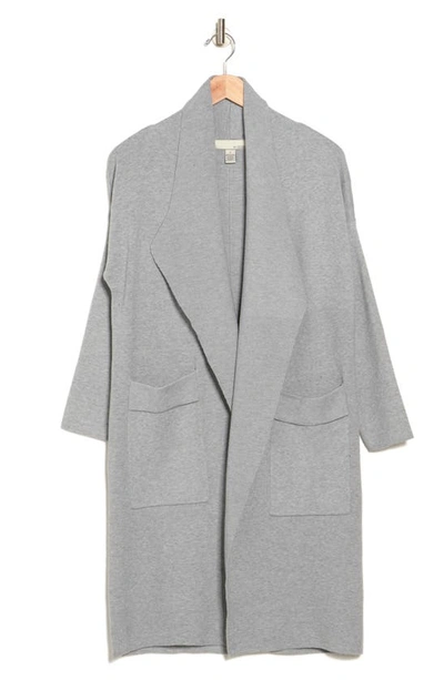 By Design Andrea Solid Open Cardigan In Medium Heather Grey