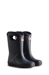 Hunter Kids' First Classic Pull-on Waterproof Rain Boot In Navy