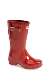 Hunter 'original Gloss' Rain Boot In Military Red