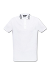 VERSACE VERSACE LOGO EMBROIDERED SHORT SLEEVED POLO SHIRT