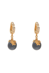 VERSACE VERSACE EMBELLISHED PEARL DROP EARRINGS