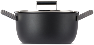 Smeg Black '50s Style Low Casserole Dish In Matte Black