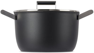 Smeg Black '50s Style High Casserole Dish In Matte Black